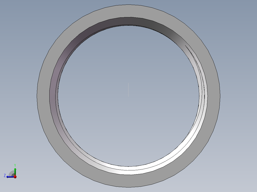 管箍-等径有边 DN25右视图