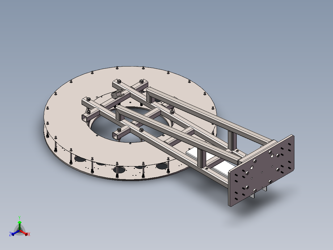 护网正等轴测图