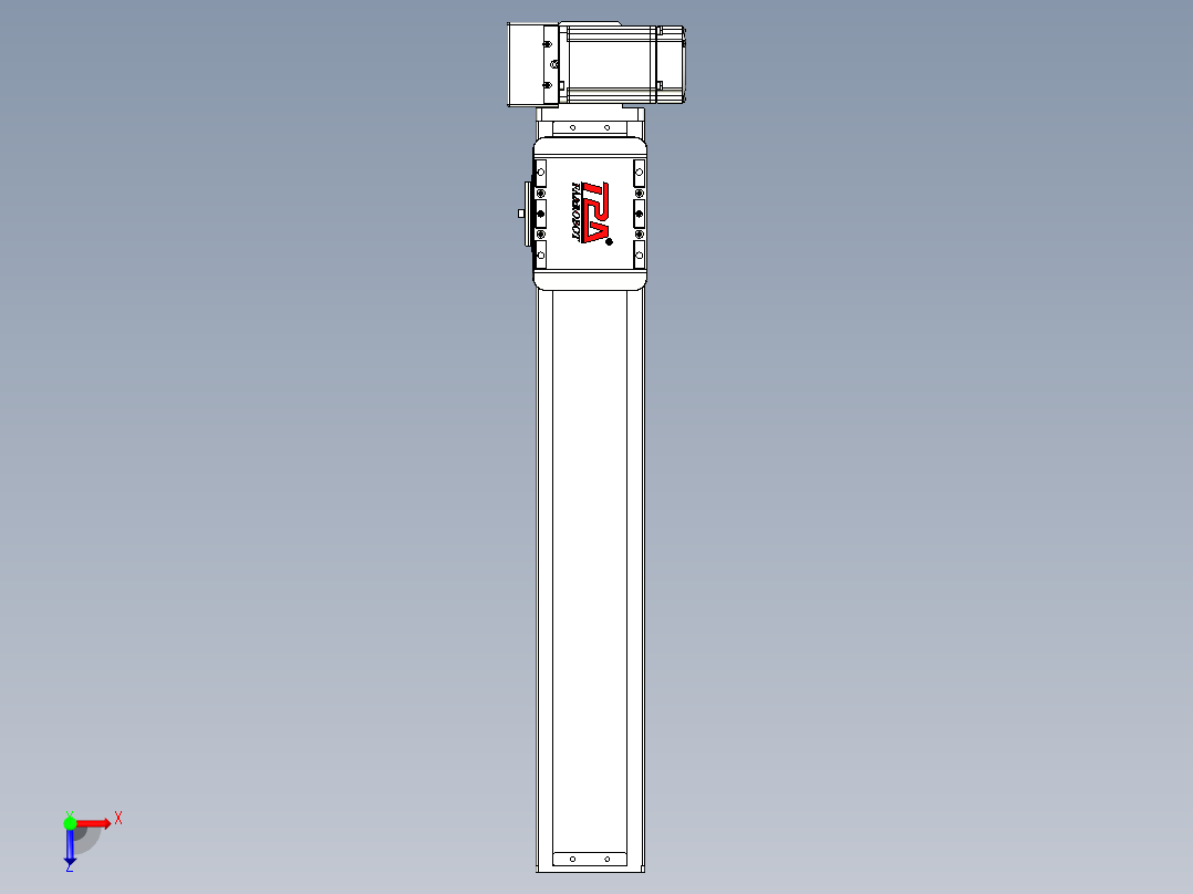 同步带全封闭直线模组TPA-HCB-85D-90-L400-RU-C-P20-N3俯视图