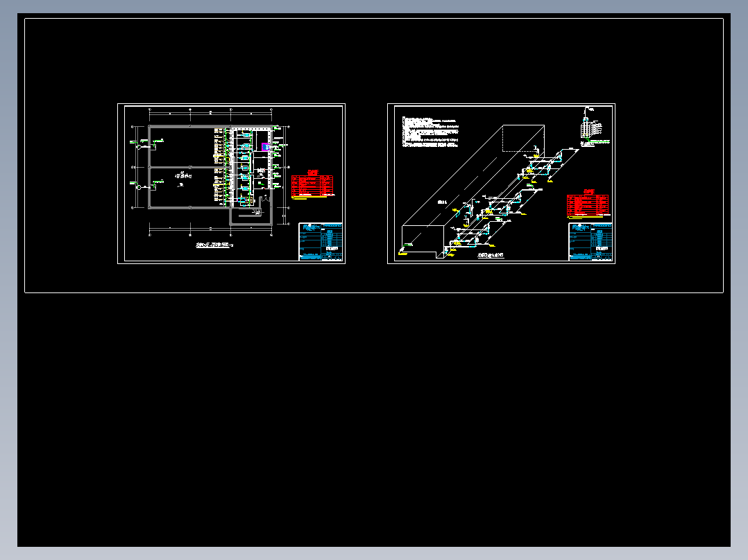 消防水池给排水施工图