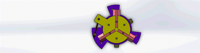 三爪加紧固定机构