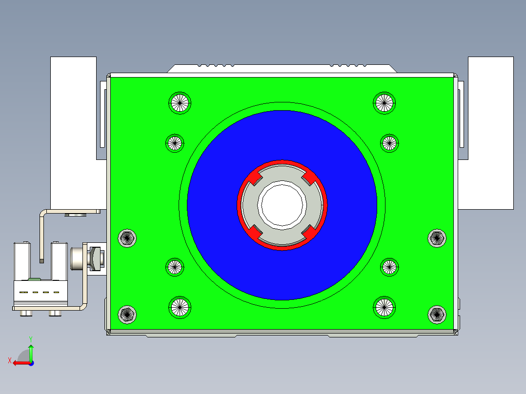 直线模组KKR86C-540A1-F0CS2_W设计图纸后视图