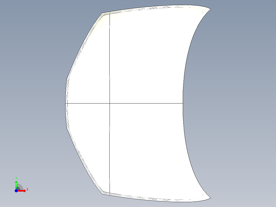 汽车引擎盖--catia前视图