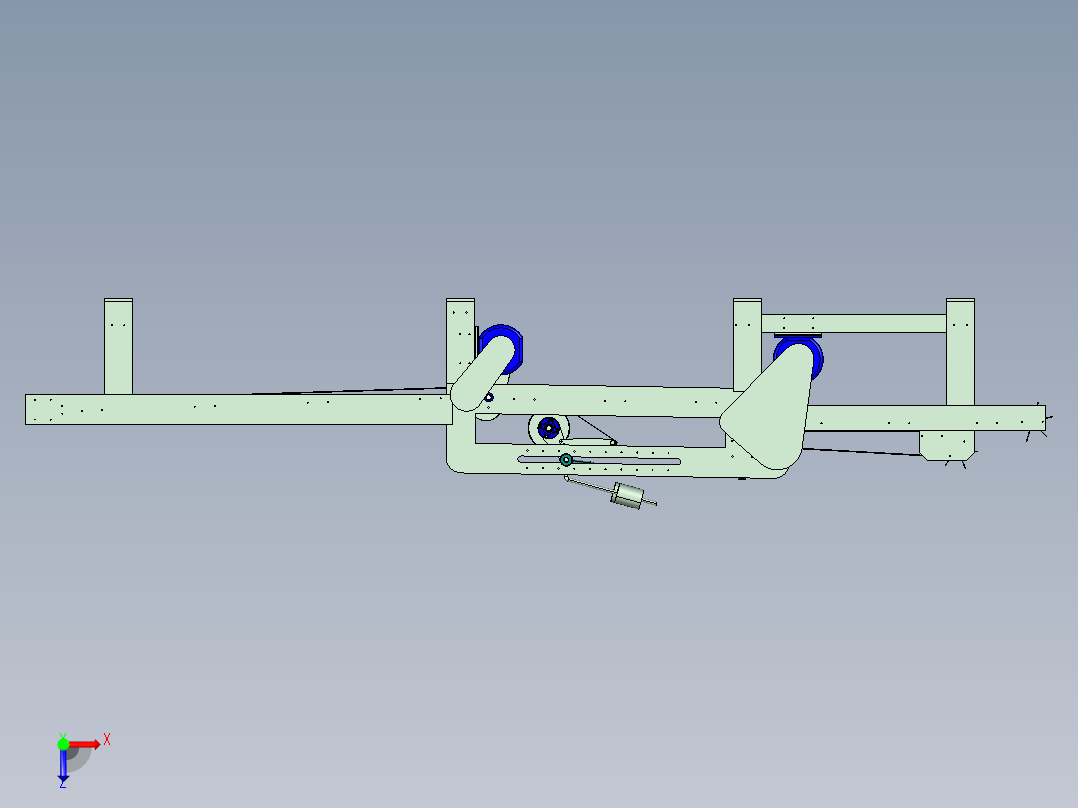 SZJ1600包装设备俯视图