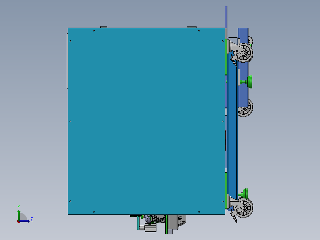 排气管气密设备sw20左视图