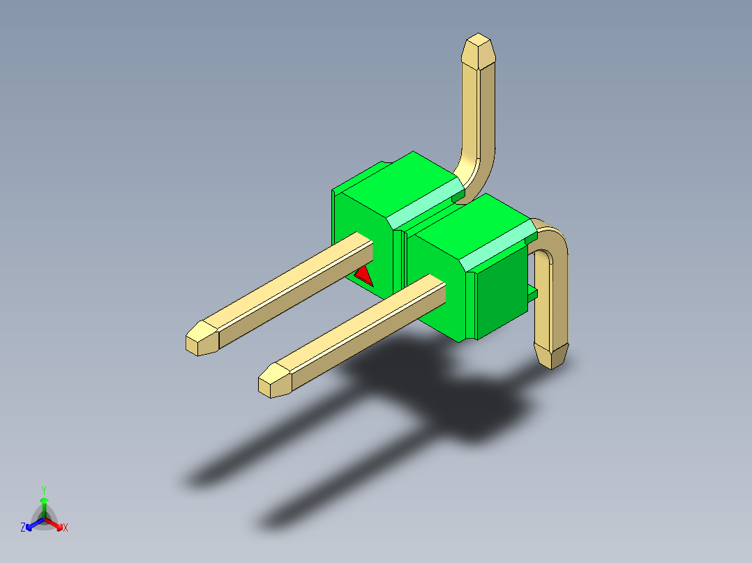 彩色公排针 100mil 2.54mm 系列-DS1022_green_02p_100mil_Type_SMT_R1_rev1.0