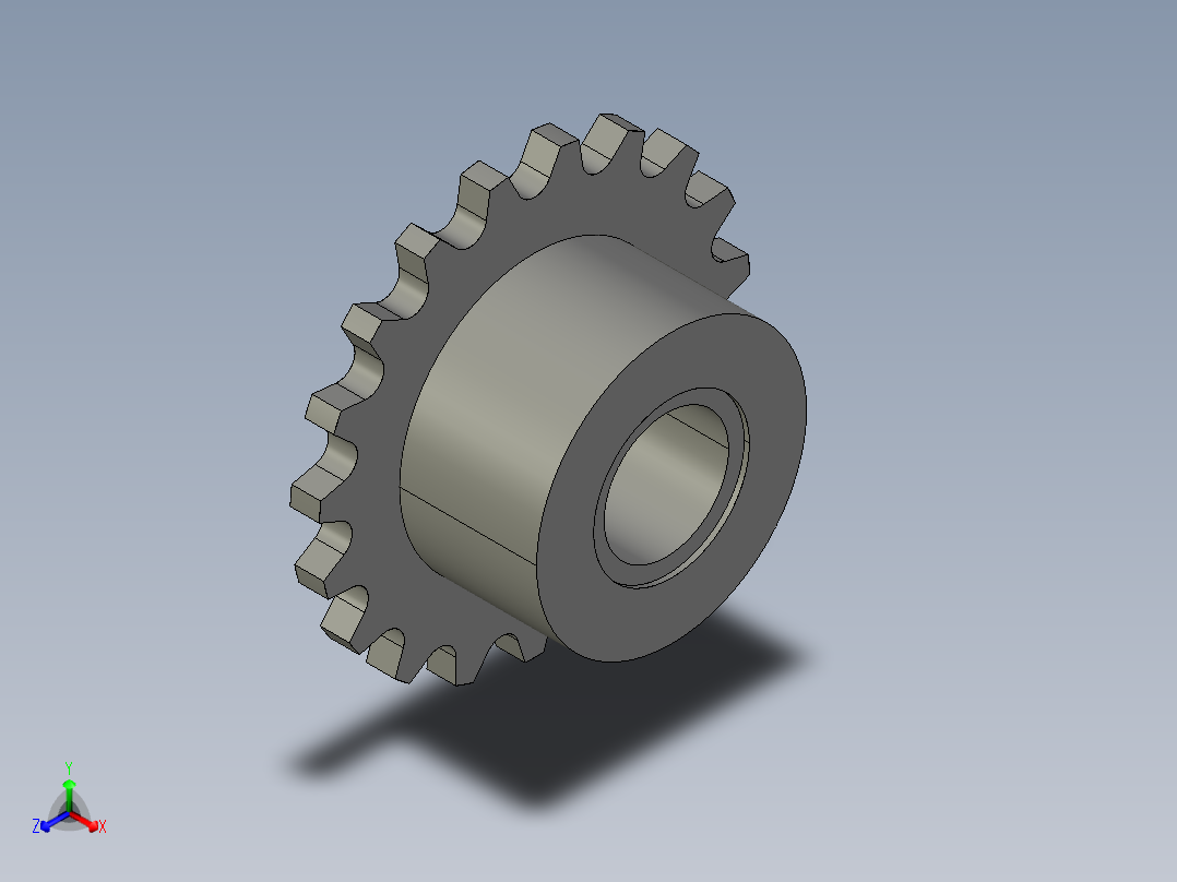 鏈輪惰輪XIS-S-3D多系列多零件图纸模型