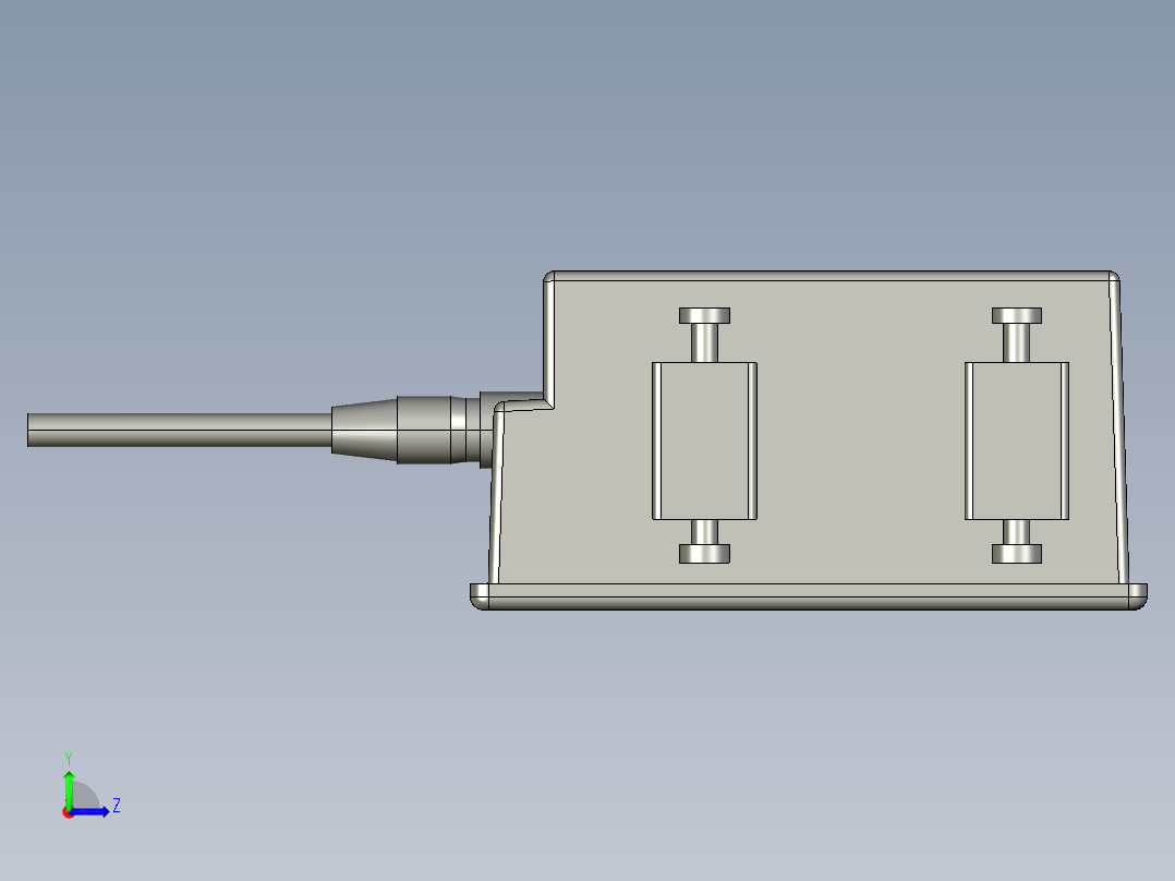 基恩士LS-7001_kc图纸模型左视图