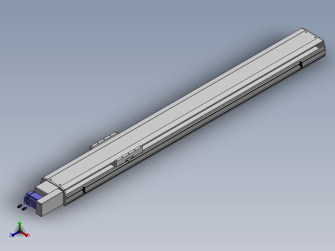 精密模组MT220-L150-1900-R-M75-C4正等轴测图