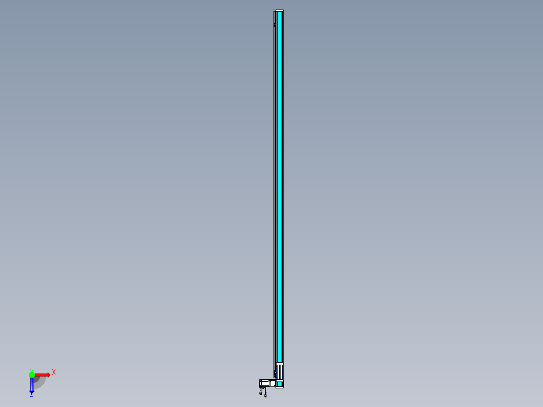 威洛博LB.GB同步带传动--欧规系列LB6A-L130-S2950-BR俯视图