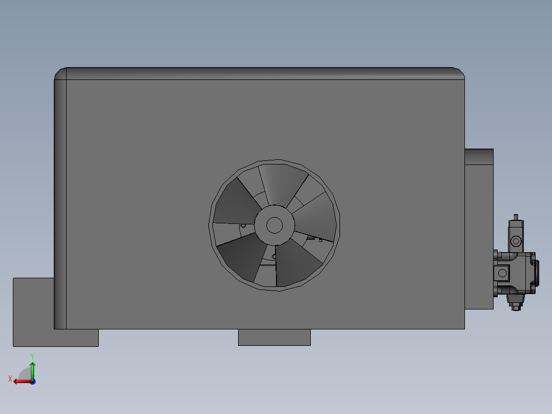 拖拉机水冷系统 (论文 三维 二维 有限元)后视图