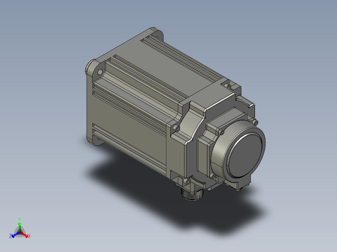 电机MS6G-130TL15BZ2-42P3正等轴测图