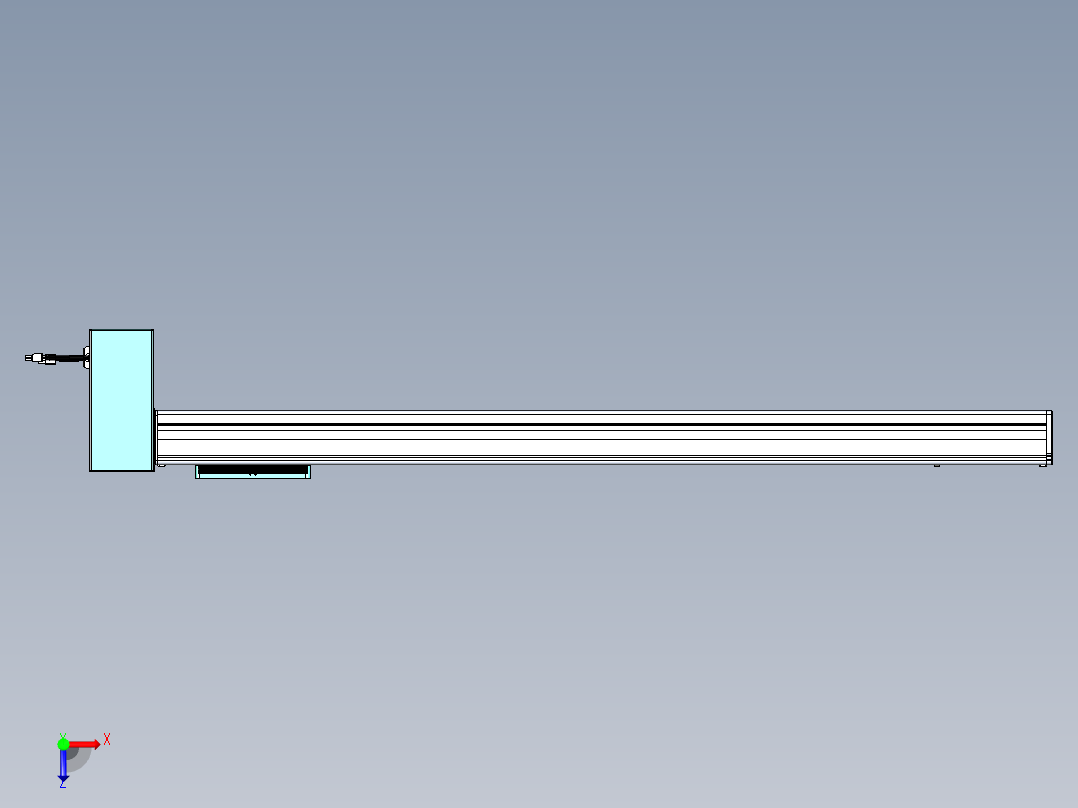 威洛博VBC同步带传动一无尘环境VBC14-L45-S950-BRD-ZP75-C3俯视图