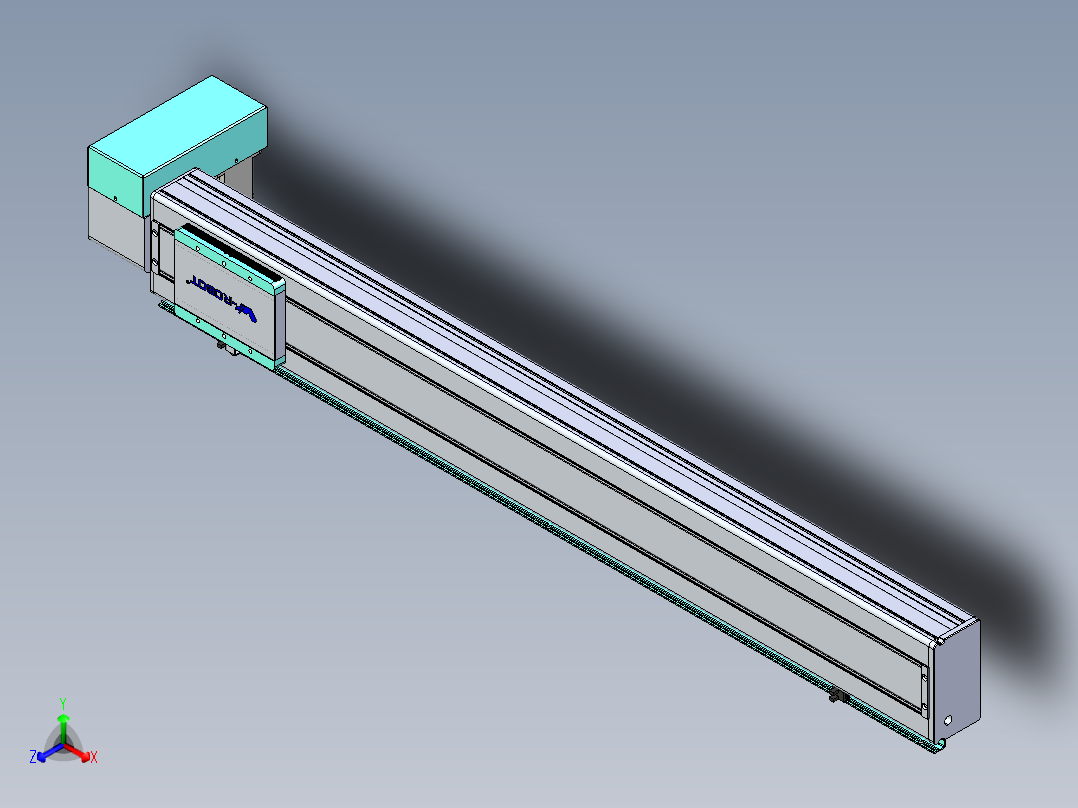 威洛博VBC同步带传动一无尘环境VBC14-L45-S950-BRD-ZP75-C3正等轴测图