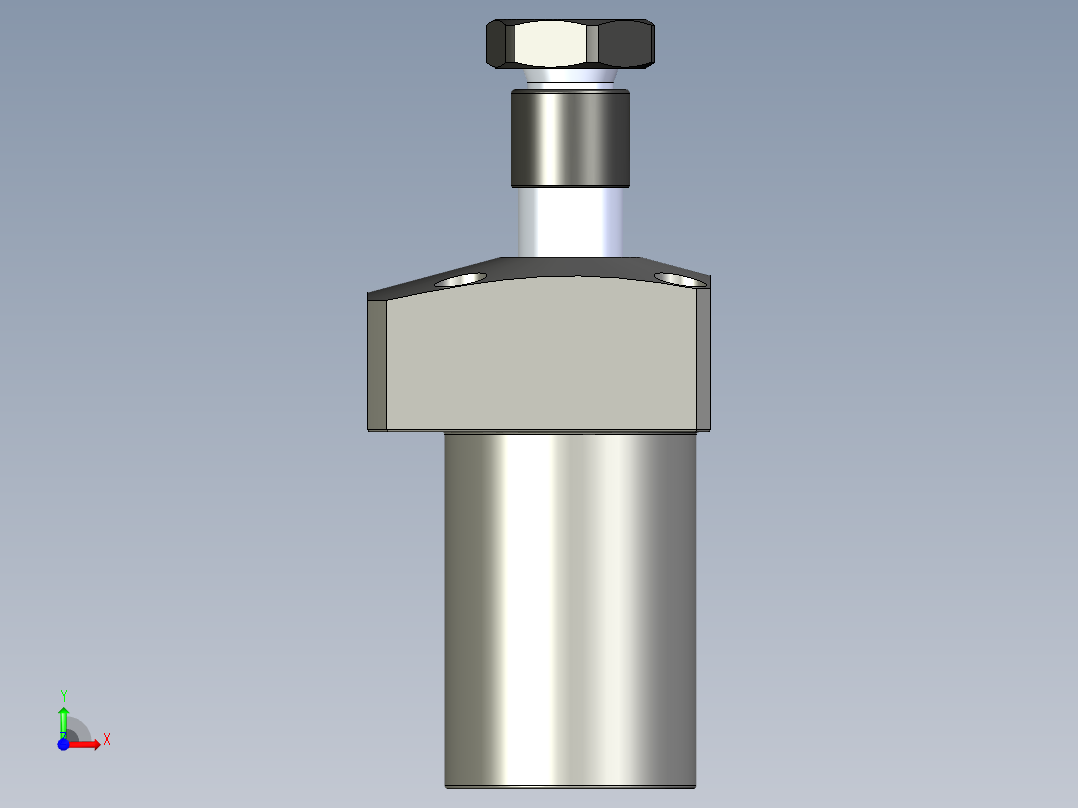 KOSMEKLHS0360-SL-Y45多系列多零件图纸模型前视图