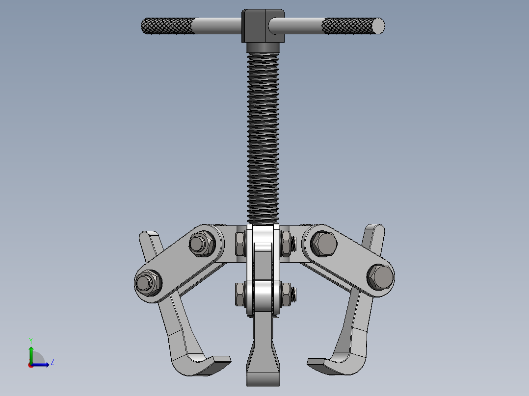3指轴承拆卸工具左视图