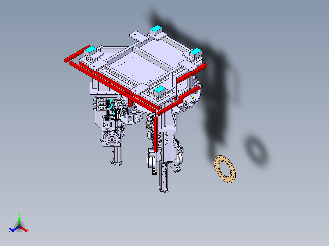 离合器传动盘铆摩擦片工作台设计