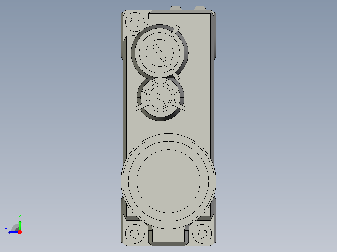 基恩士PZ-G101CB_102CB_kc图纸模型右视图
