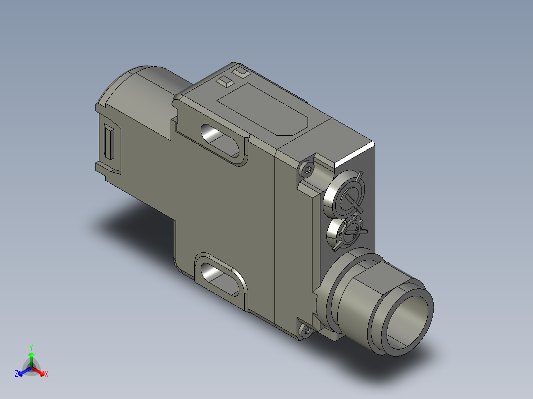 基恩士PZ-G101CB_102CB_kc图纸模型正等轴测图