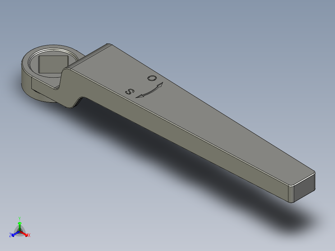 管道手动球阀-水管开关阀-手动阀门User Library-md52c150dn32_DN25~32Handle正等轴测图