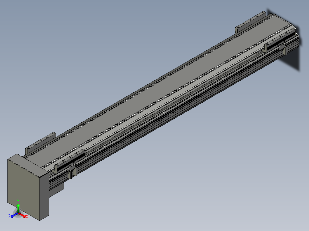 直线模组LHA170-S1100-D设计图纸