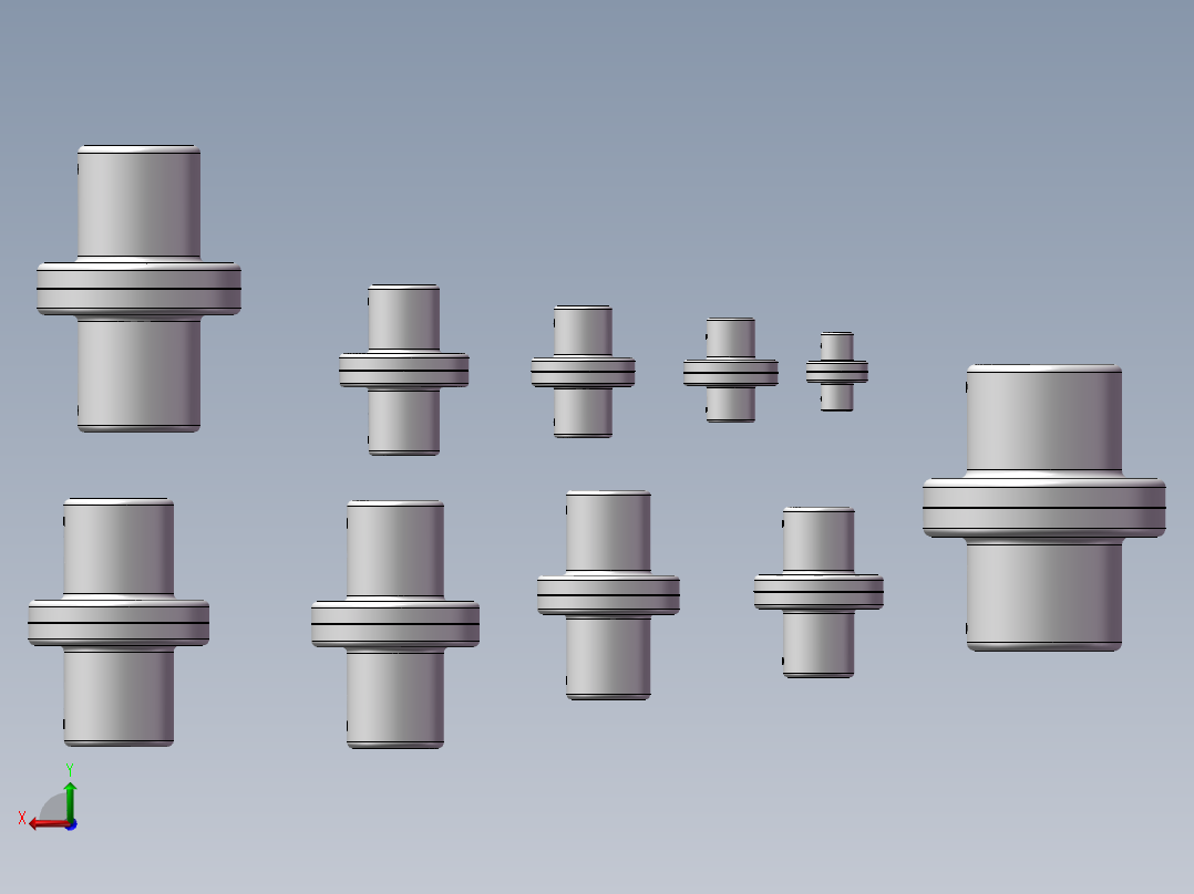 GT型凸缘联轴器 共10种型号后视图