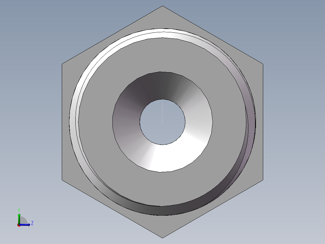 水管接头-有边 [DN15X8]左视图