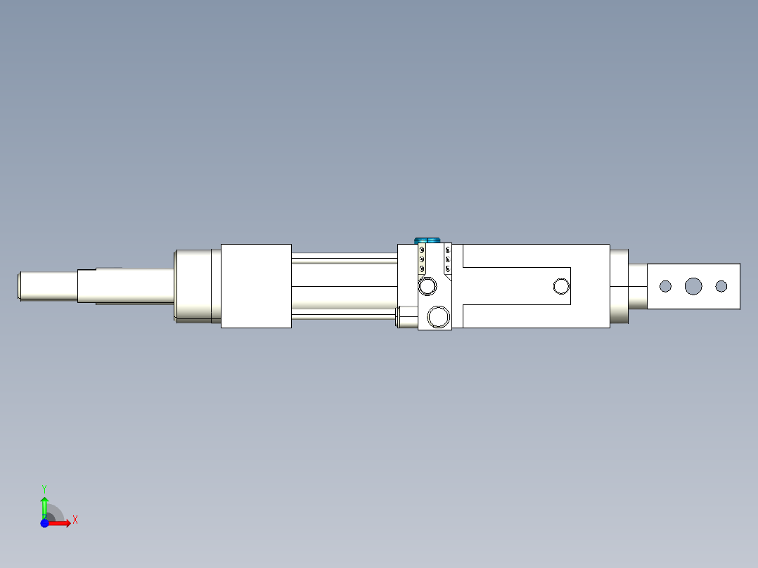 德克斯TUNKERS气缸数模SZK_40_A32_Z_T12_TUENKERS前视图