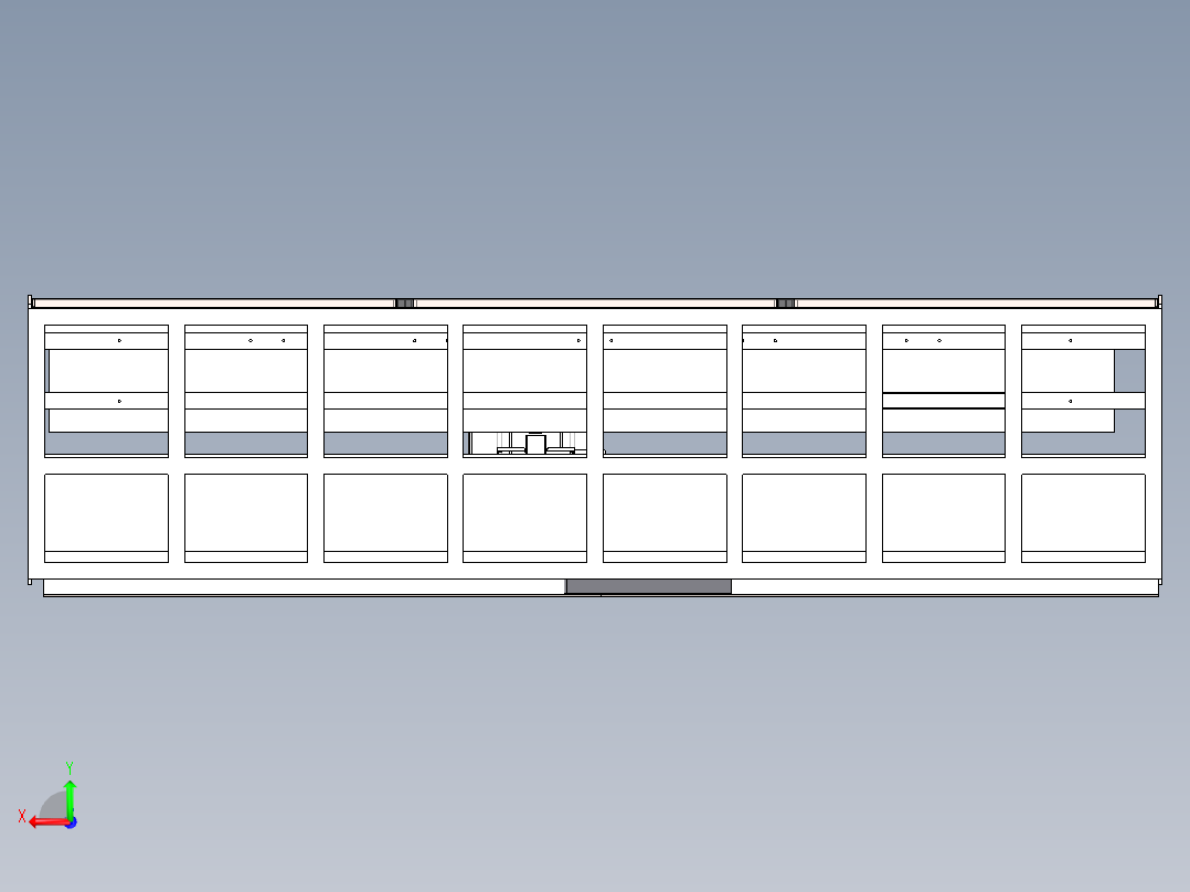 650型材雕铣机（sw18可编辑+工程图）后视图
