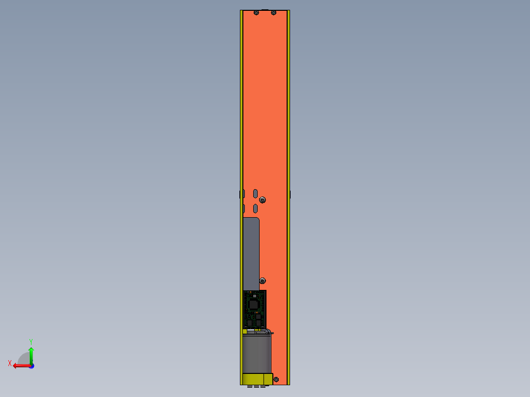 平面多关节4轴机器人 3D图纸 3D模型 设计素材参考资料后视图