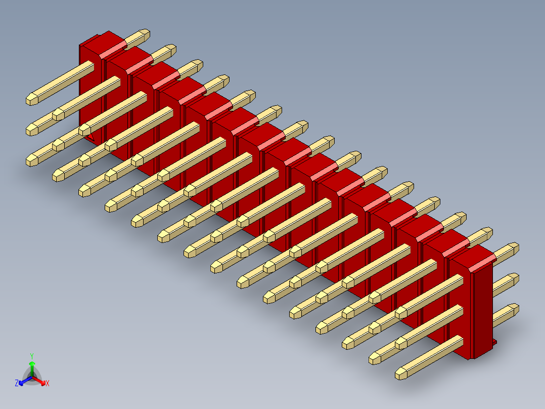 彩色公头100mil（2.54mm）系列-DS1021_red_3x15p_100mil_Type1_rev1.0