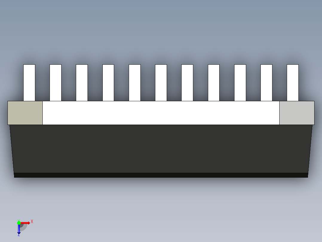 multiwatt-ST 封装-MULTIWATT-11_Normal_LHorizontal_rev1.0.rar俯视图