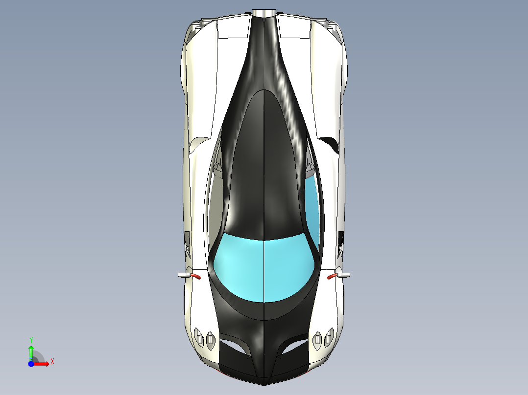 Pagani Huayra超级跑车前视图