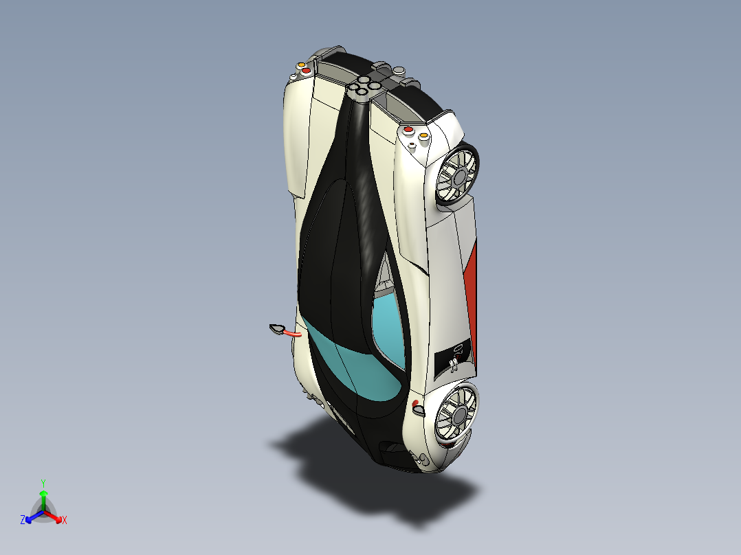 Pagani Huayra超级跑车正等轴测图