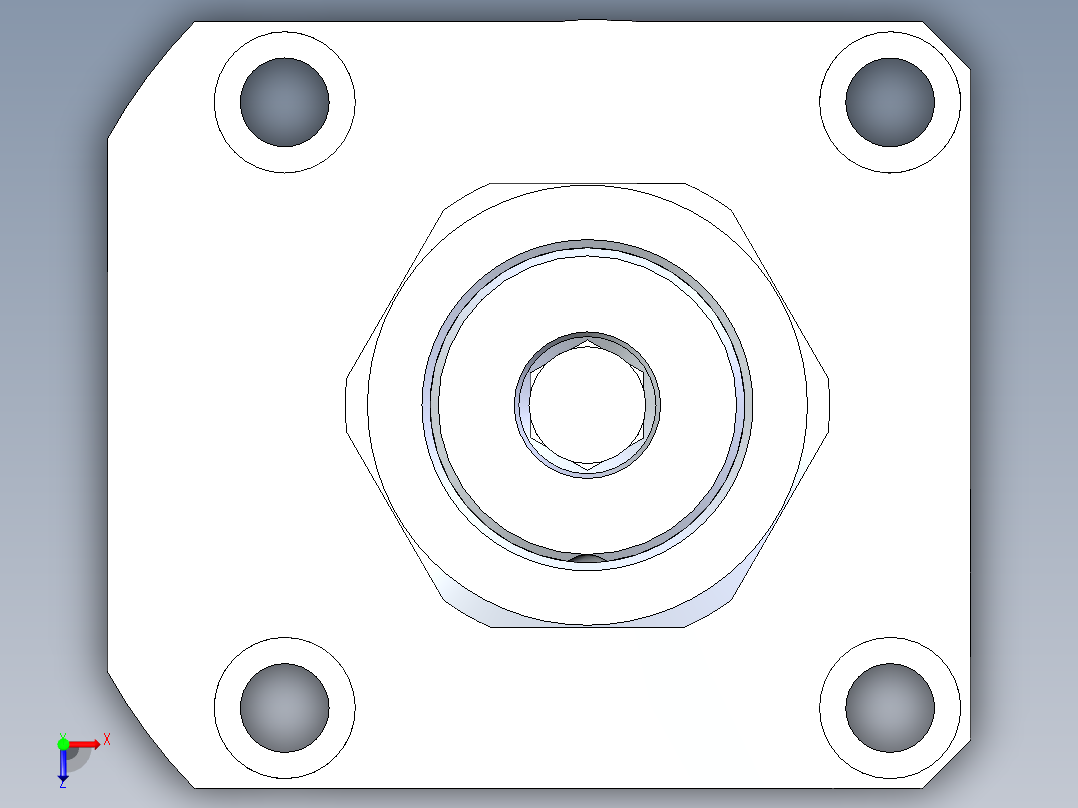 KOSMEKLHA0900-SRD多系列多零件图纸模型俯视图