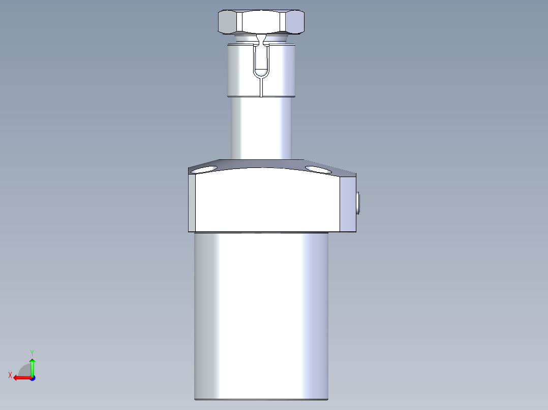 KOSMEKLHA0550-GL-Q15多系列多零件图纸模型后视图