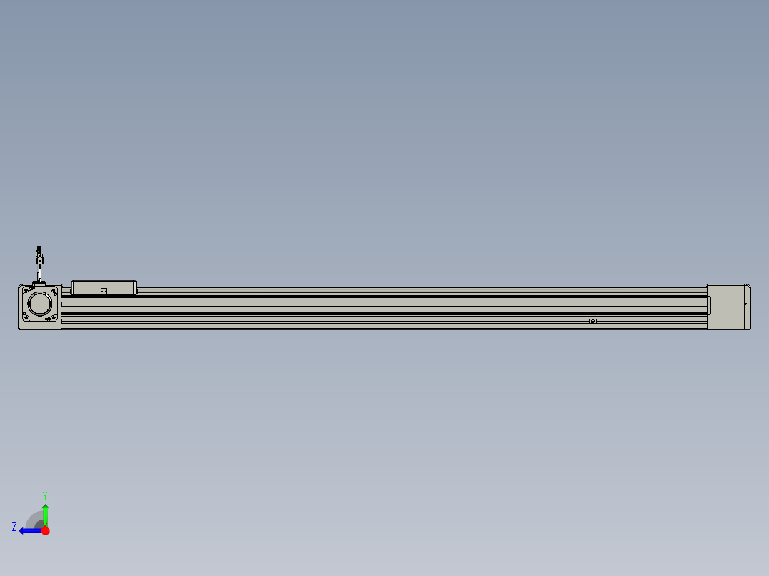 威洛博直线电机模组EB8-L200-S1300-L-P75-MS3右视图