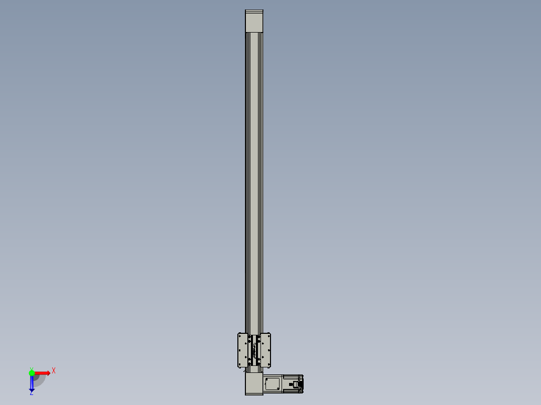 威洛博直线电机模组EB8-L200-S1300-L-P75-MS3俯视图
