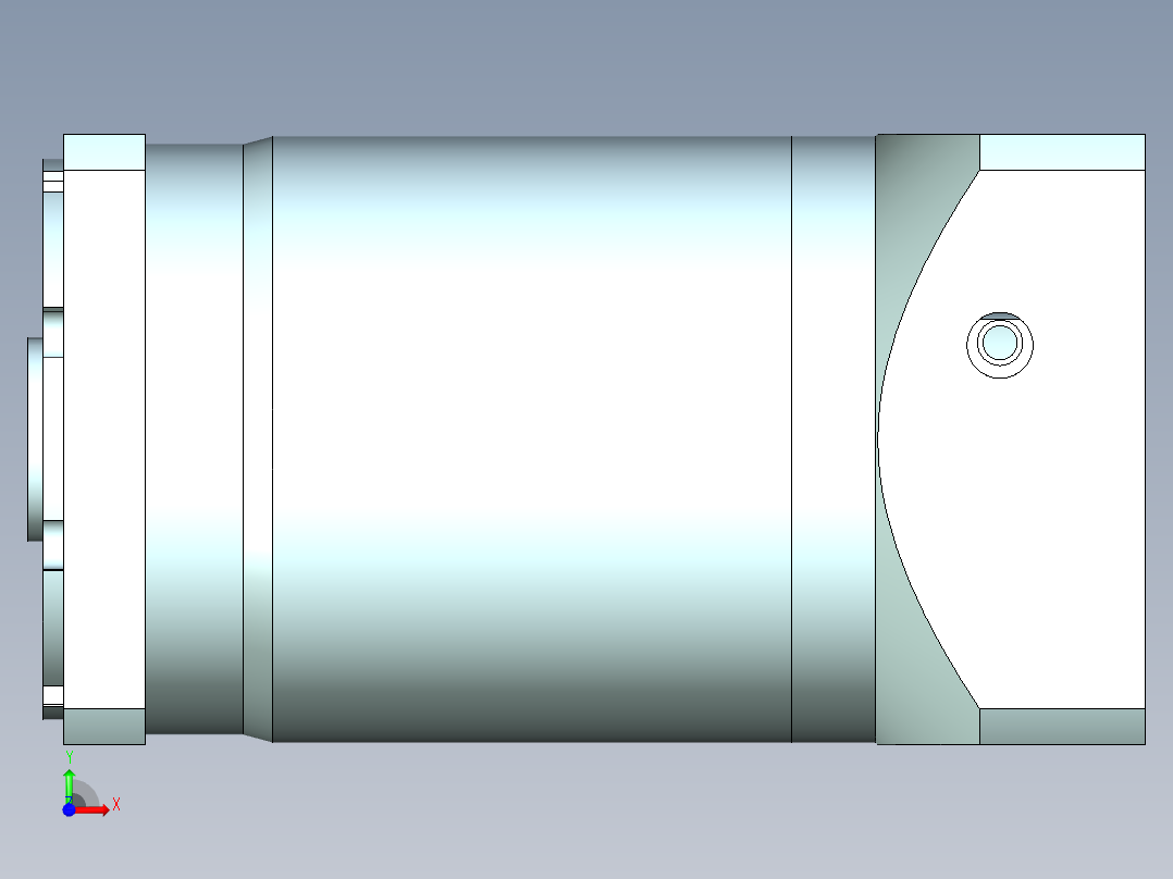 直齿孔PLF120-L3-LC 22-110-145-M8.stp前视图