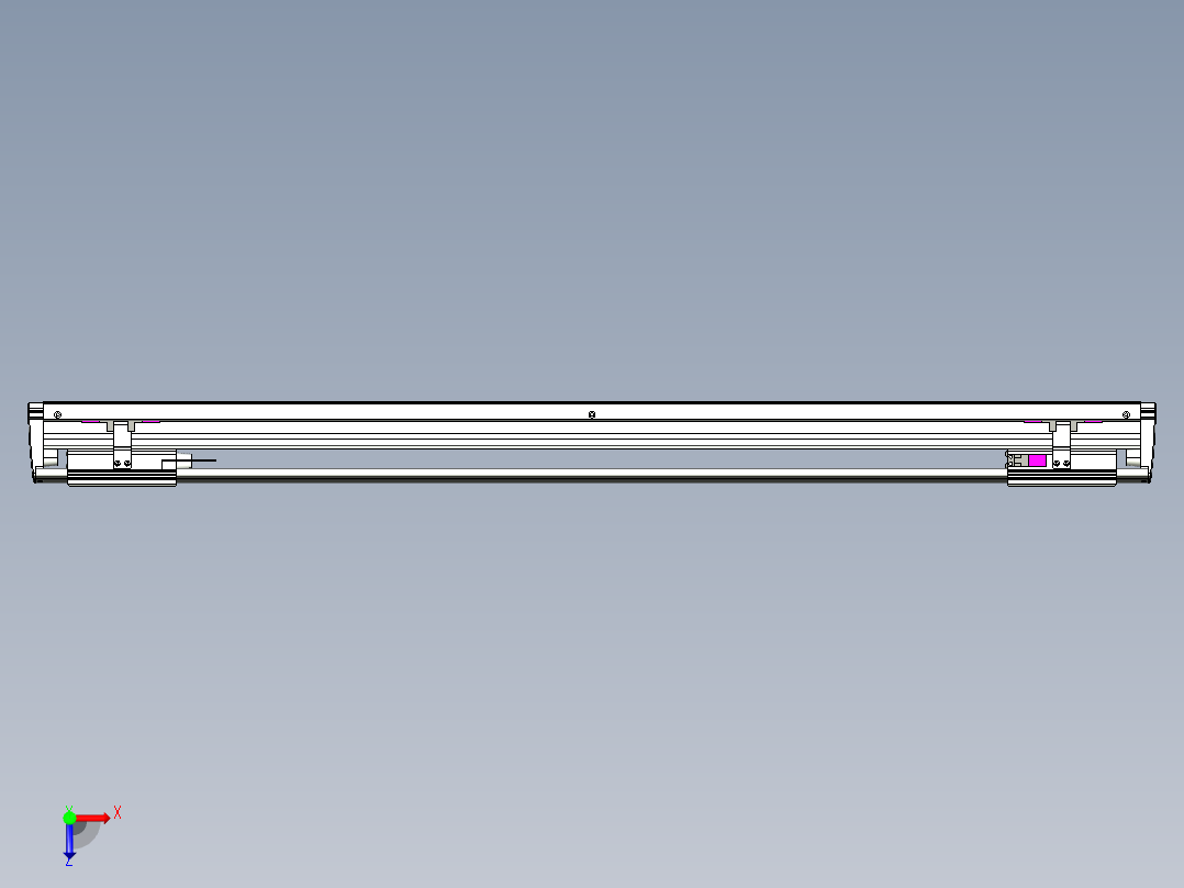 威洛博VL系列3d模型模组2VL14S1Y-S800俯视图