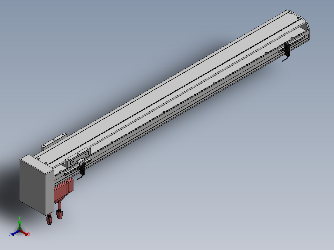 精密模组MY100-T10-800L-BM-P20B-C4-C正等轴测图
