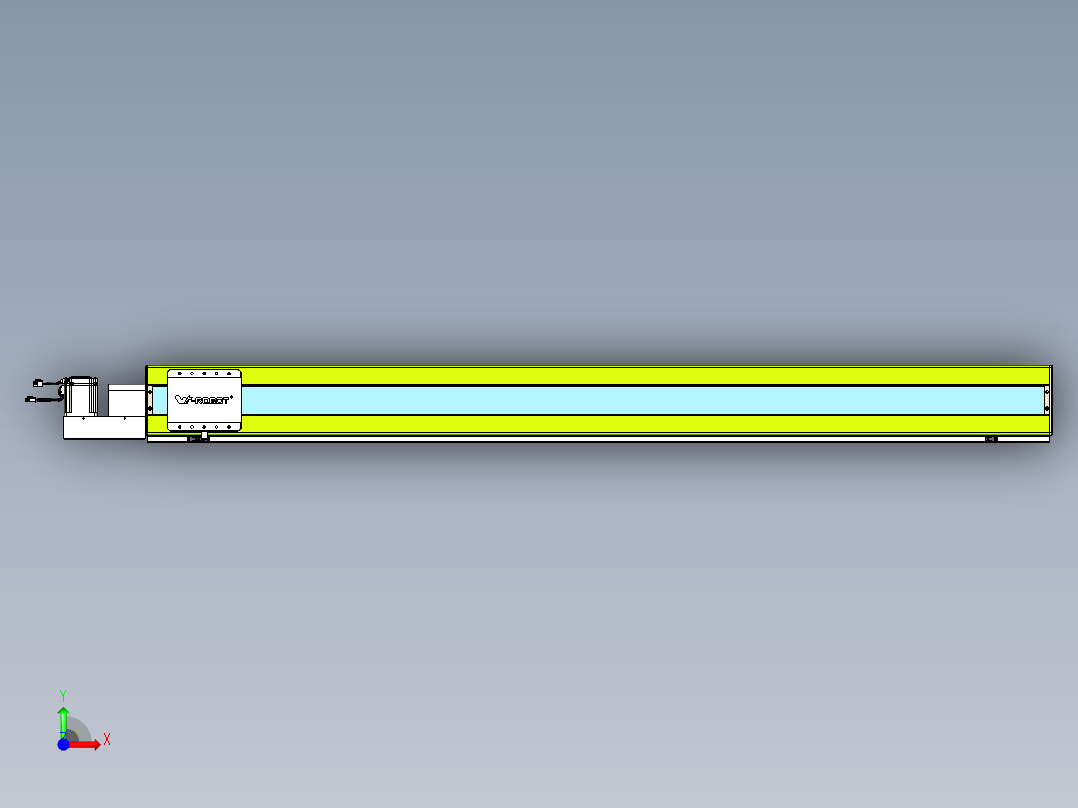 威洛博VBC同步带传动一无尘环境VBC17-L45-S1900-BL-ZP75-C3前视图