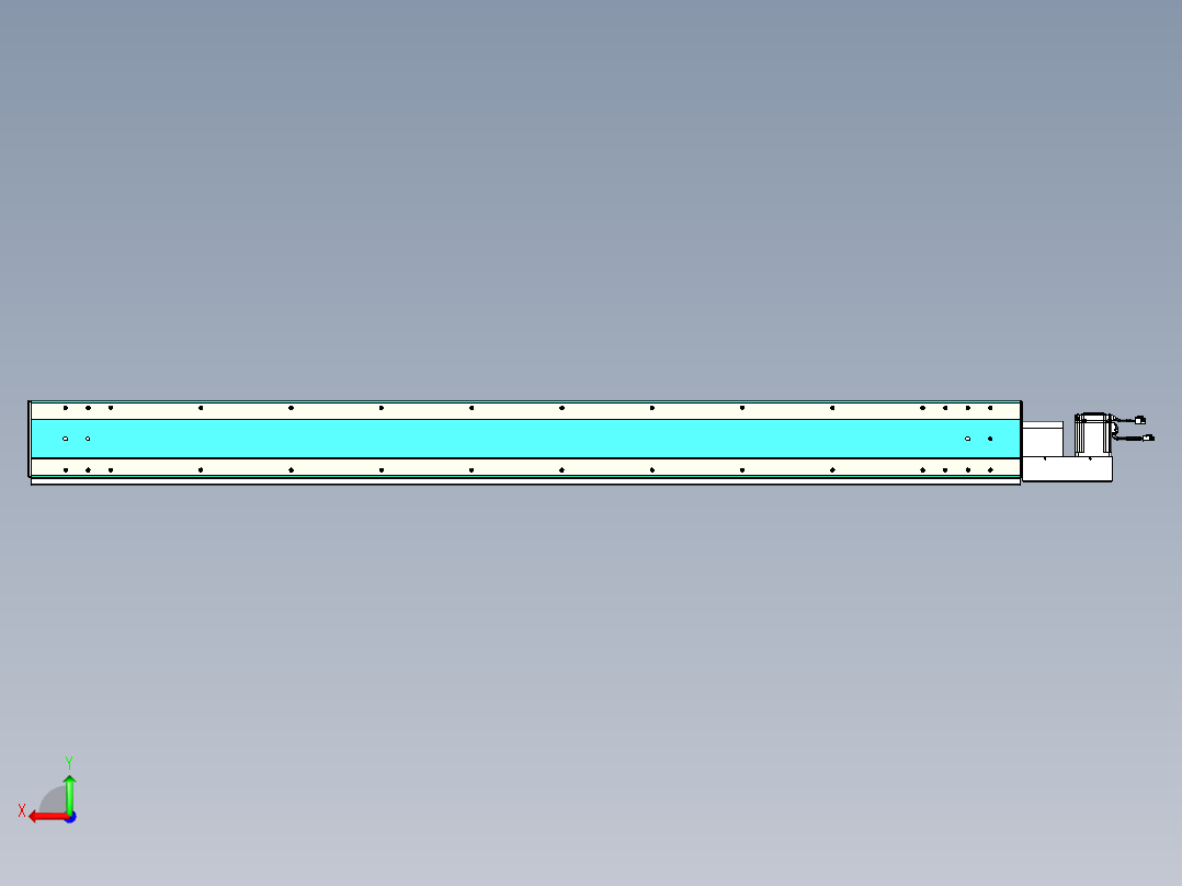 威洛博VBC同步带传动一无尘环境VBC17-L45-S1900-BL-ZP75-C3后视图