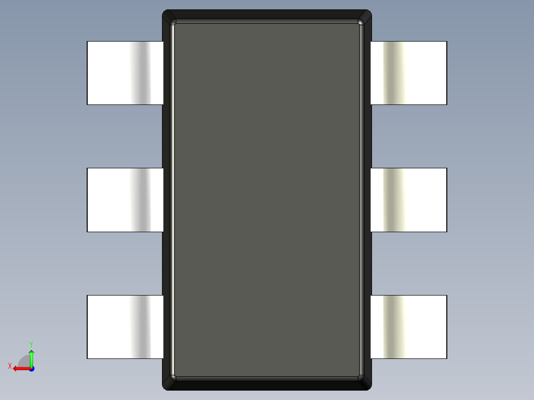 SMD-SMT SOT23小型晶体管封装，提供3、4、5和6引脚版本后视图