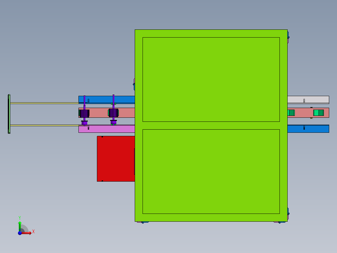 转子精车机前视图