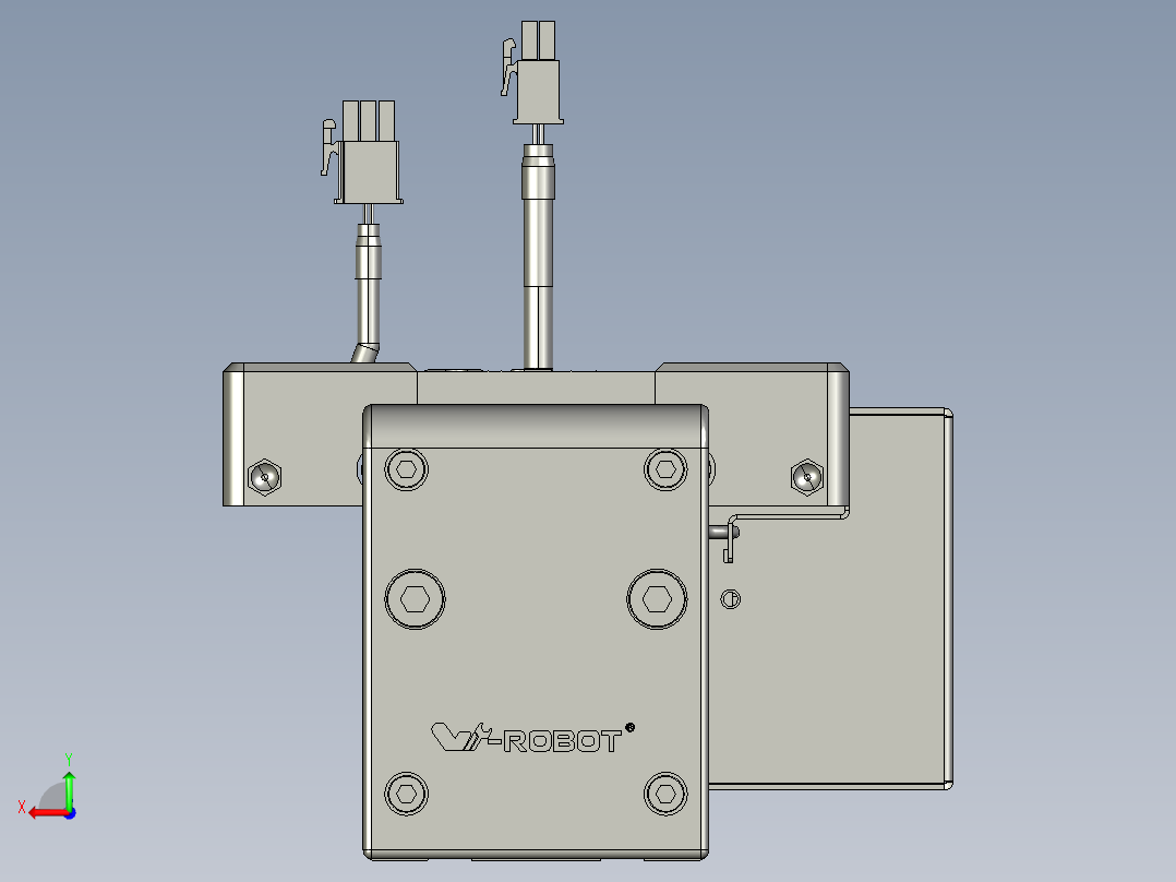 威洛博直线电机模组EB8-L100-S1050-BR-P75-MS3后视图
