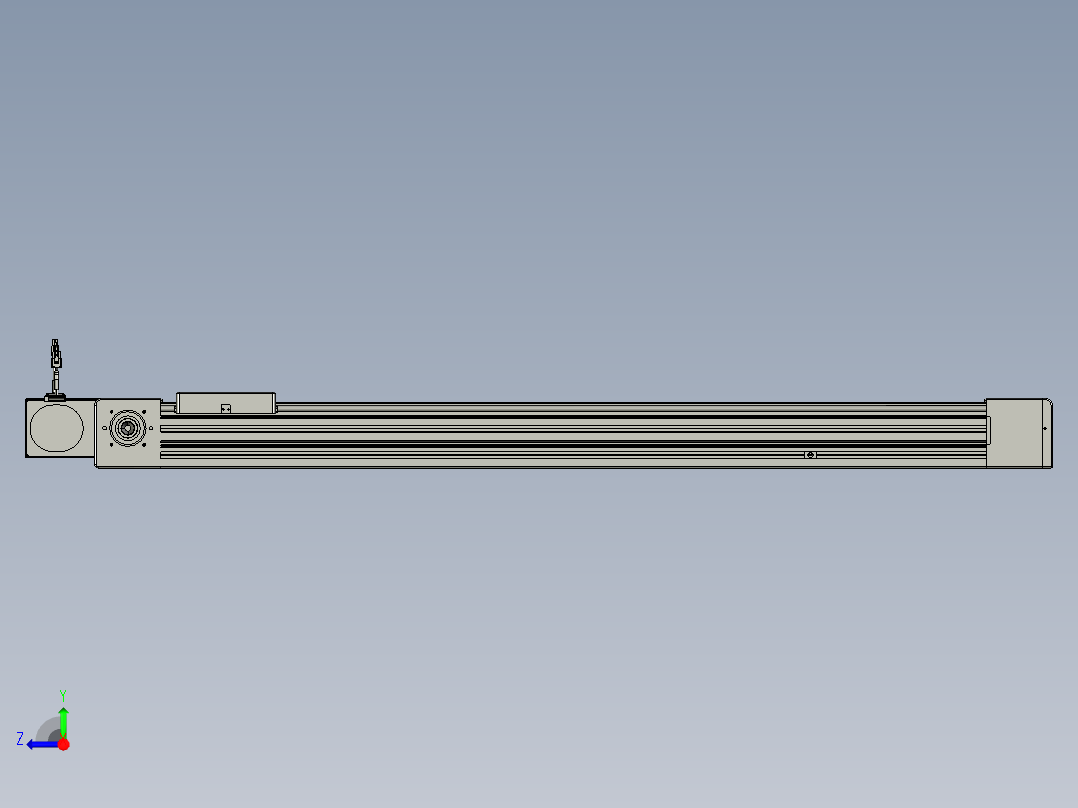 威洛博直线电机模组EB8-L100-S1050-BR-P75-MS3右视图