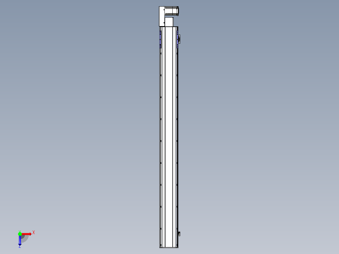 同步带滑台-半封闭B17H-L50-S1750-L-P75-D3俯视图