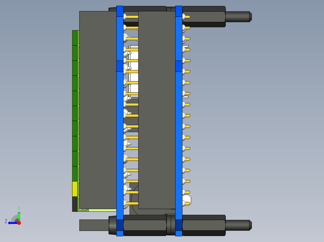 Arduino Mega 2560 螺丝端子扩展板右视图