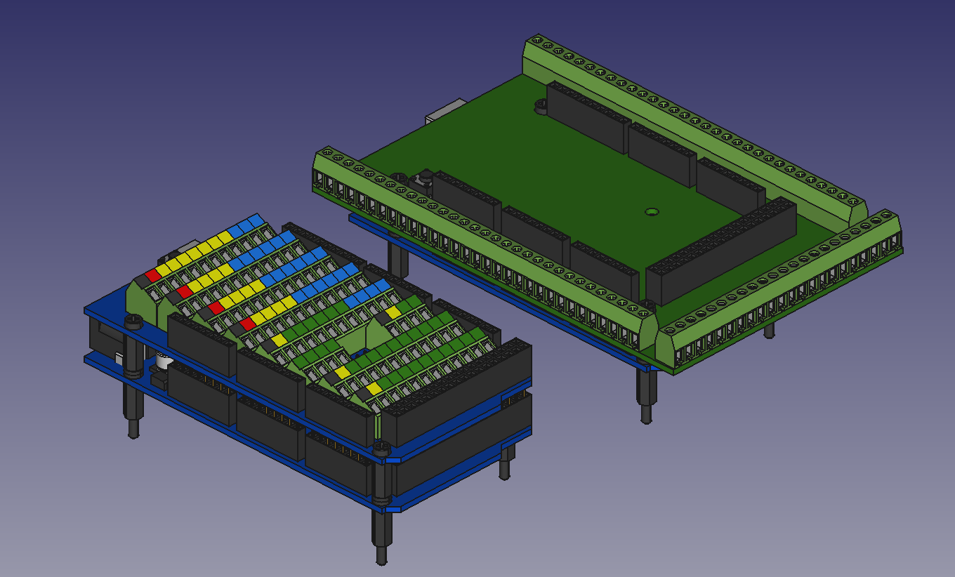 Arduino Mega 2560 螺丝端子扩展板